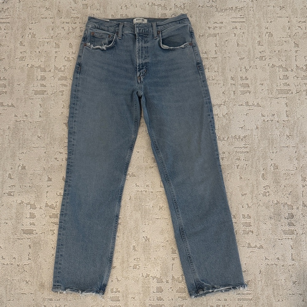 Agolde Women’s Straight Leg Blue Jeans